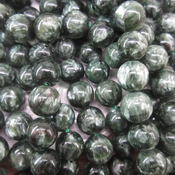 Serafinit kulka 8,5mm (sznur 20 lub 41 cm)