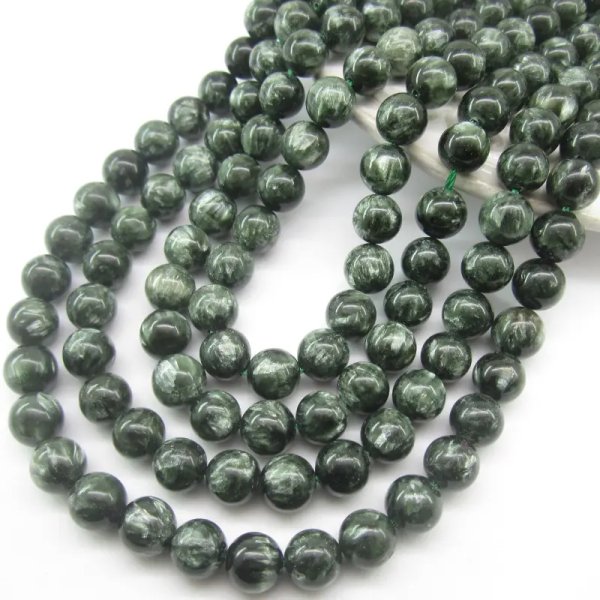 Serafinit kulka 8,5mm (sznur 20 lub 41 cm)