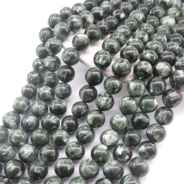 Serafinit kulka 8,5mm (sznur 20 lub 41 cm)