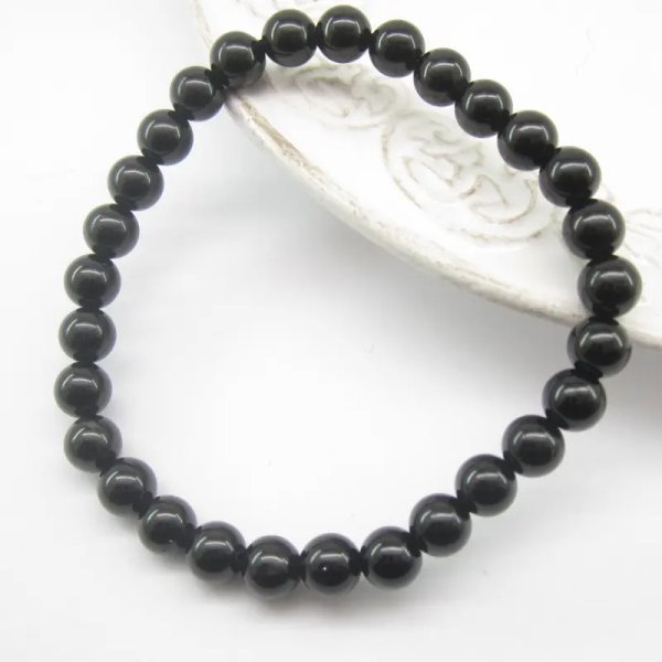 Turmalin Czarny - bransoleta 19cm