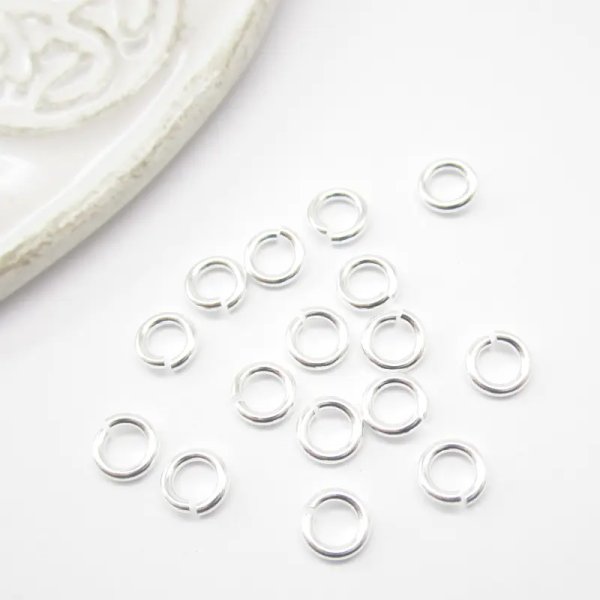 Srebro Ag - kółka cięte 5mm (drut 1mm)