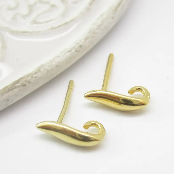 Srebro Ag Złocone - sztyfty (para)