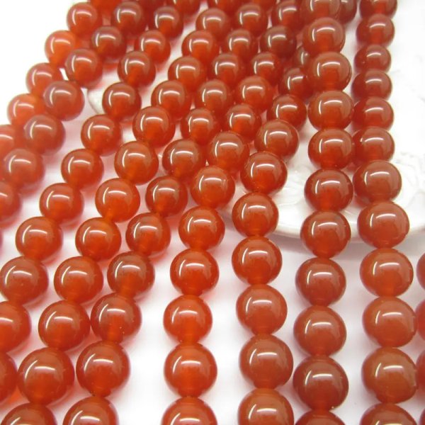 Onyks Czerwony kulka 10 mm (sznurek)