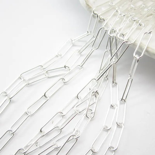 Srebro Ag  - Łańcuch oczka 10,5x3,5mm (50cm)