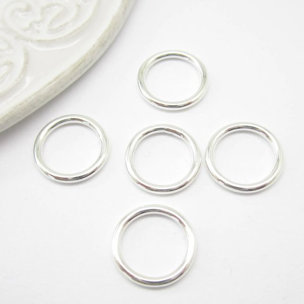 Srebro AG - kółko lutowane 13mm (Drut 1,3mm) 