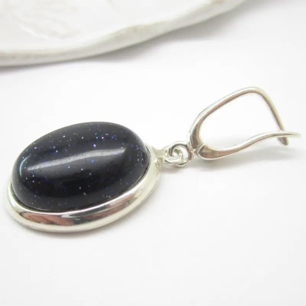 Noc Kairu w srebrze - kolczyki owale