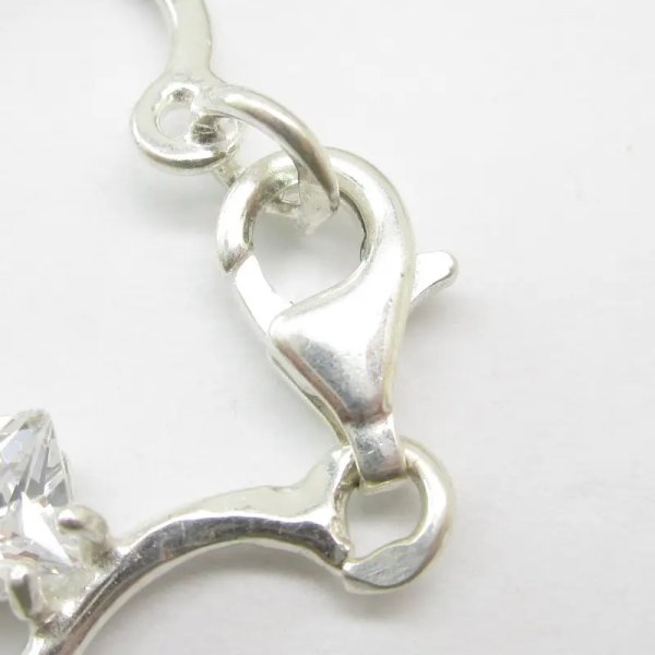 Cyrkonie w srebrze - bransoleta