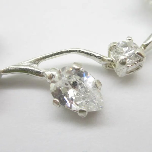 Cyrkonie w srebrze - bransoletka