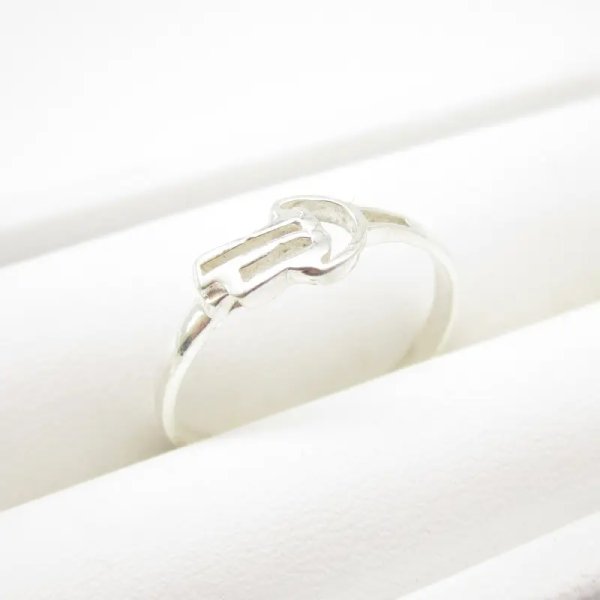 Srebro - pierścionek uśmiech (Rozmiar Jubilerski 17)