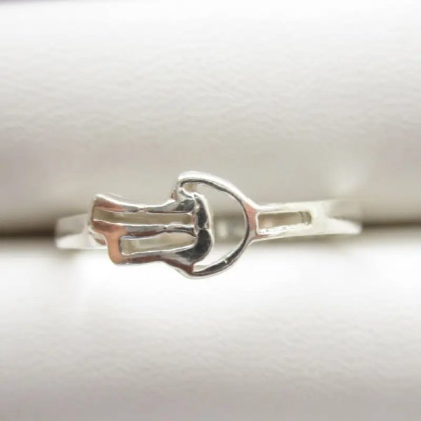 Srebro - pierścionek uśmiech (Rozmiar Jubilerski 17)