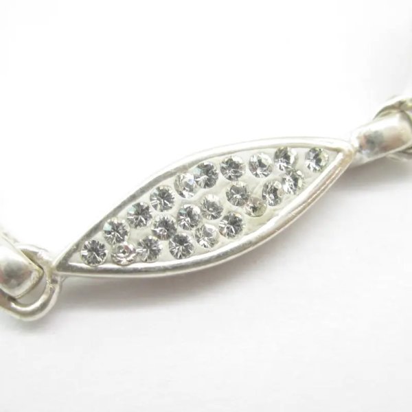 Cyrkonie w srebrze - bransoleta