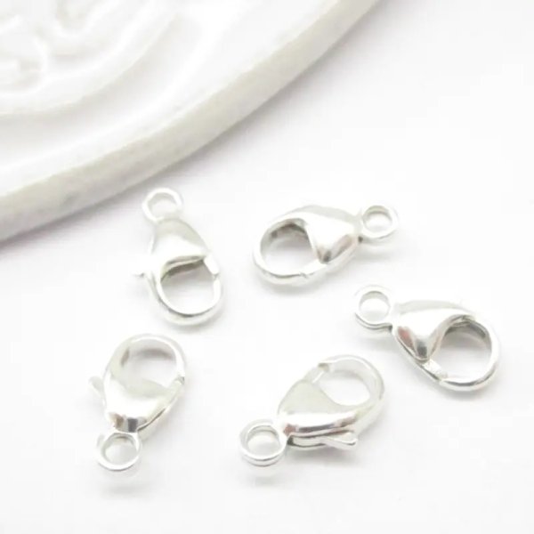 Srebro Ag - zapięcie typu karabińczyk 9x5mm  