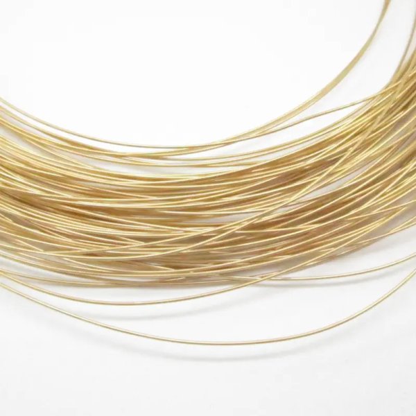 Srebro Ag złocone 930 - drut 0,6mm miękki (0,5metra)