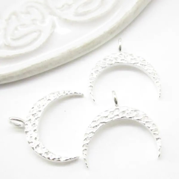 Srebro Ag - zawieszka księżyc 15x16 mm