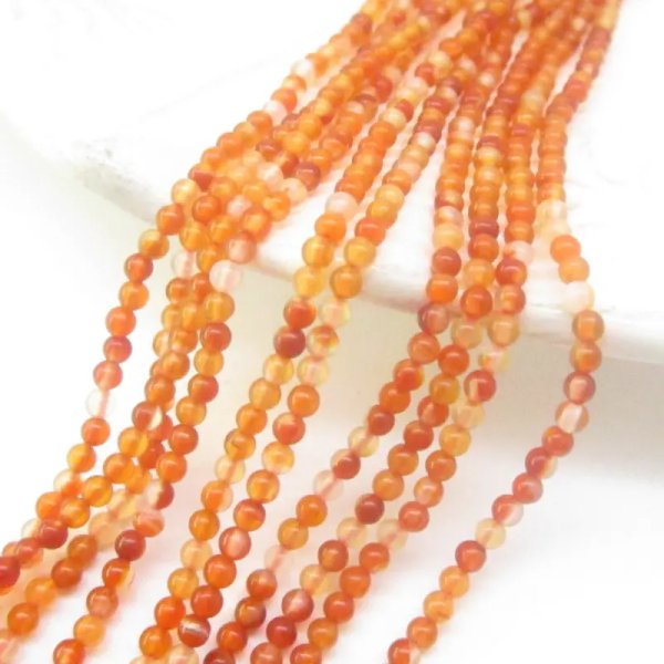 Karneol kulki 2 mm (sznur)