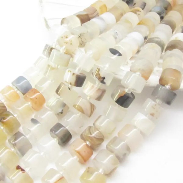 Agat mszysty - walce 10x6 mm (sznur)