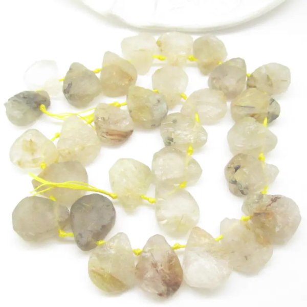 Kwarc Rutylowy surowy bryłki łzy (sztuka)