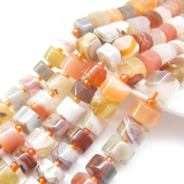 Mix kamieni - walce (sznur)