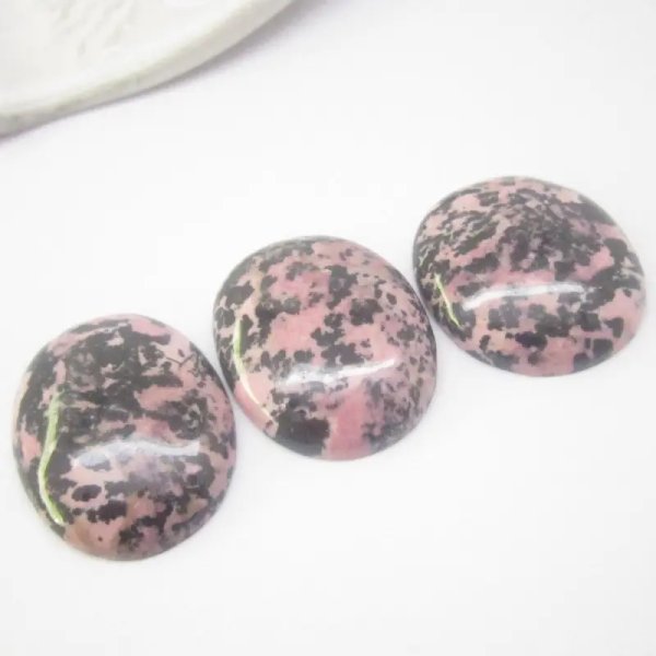 Rodonit 26x20,5x5 mm i 25x22x5 mm owale - komplet (2+1)