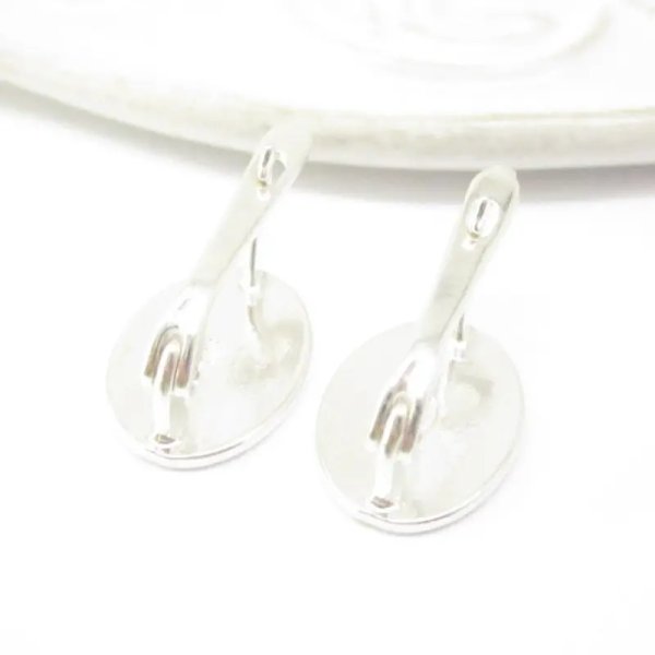 Srebro Ag - bigle 18x10 mm (para)