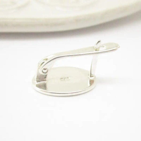 Srebro Ag - bigle 18x10 mm (para)