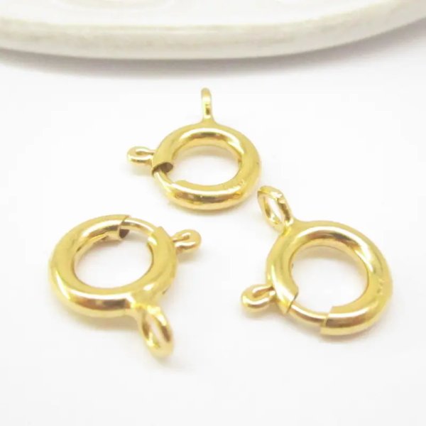 Srebro Ag Złocone - zapięcie typu federing 10 mm  