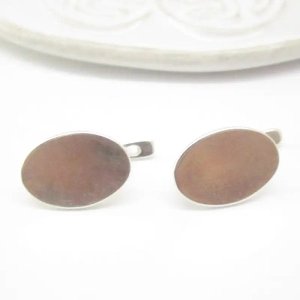 Srebro Ag - bigle 18x10 mm (para)