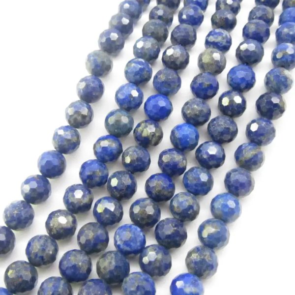 Lapis Lazuli kulka fasetowana 8 mm (sznur)