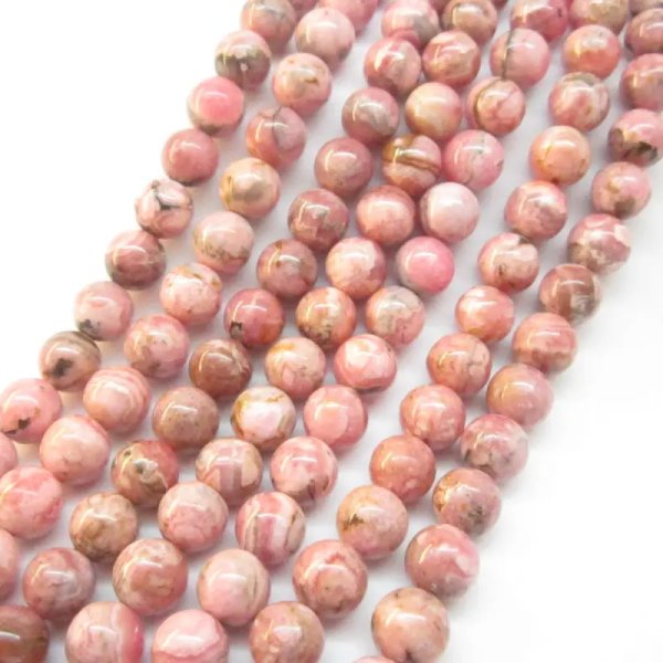 Rodochrozyt - kulki 8-8,5 mm (sznur)