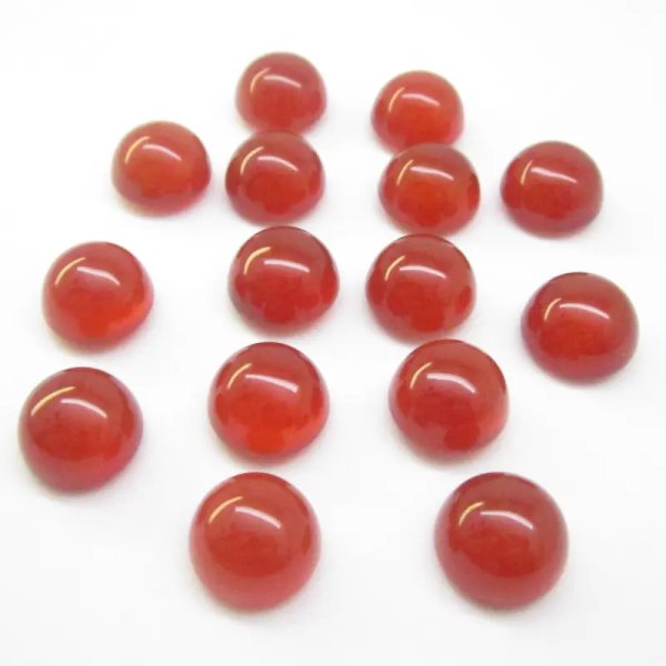 Agat czerwony 12 mm okrągły (sztuka)