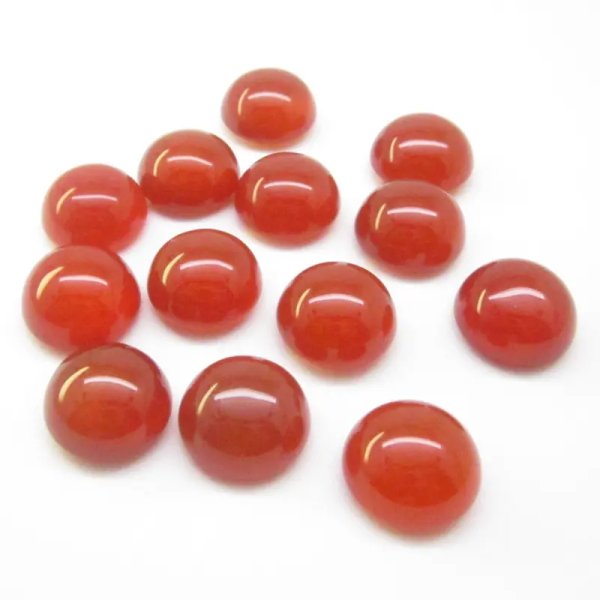 Agat czerwony 16 mm okrągły (sztuka)