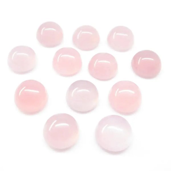 Agat różowy 12 mm okrągły (sztuka)