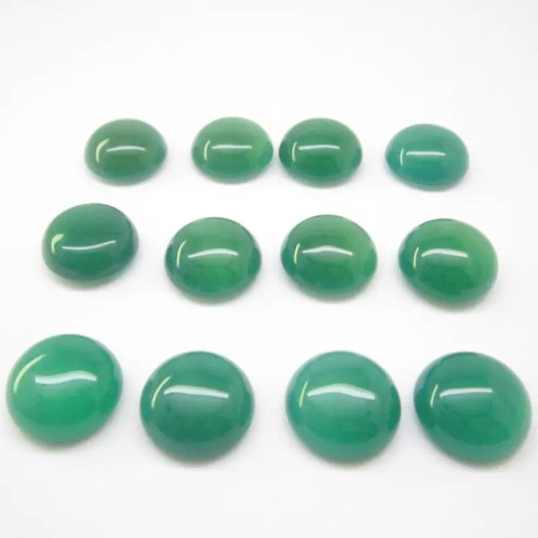Agat zielony 20 mm okrągły (sztuka)