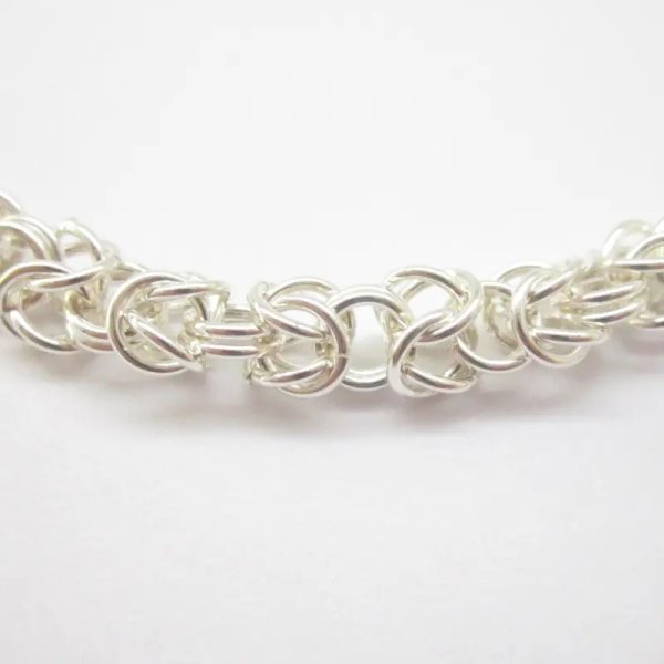Srebro - bransoletka "BIZANTYNA" ręcznie zrobiona (19 cm, 20 cm, 21 cm)