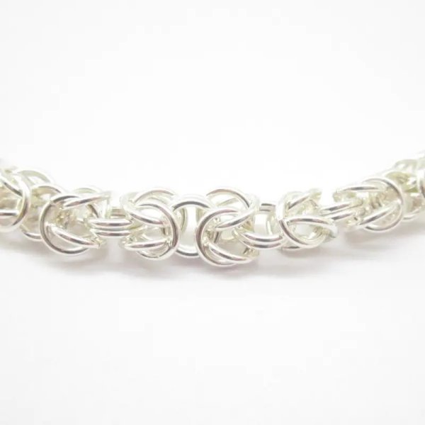 Srebro - naszyjnik "BIZANTYNA" ręcznie zrobiony (45 cm, 50 cm, 55 cm, 60 cm)