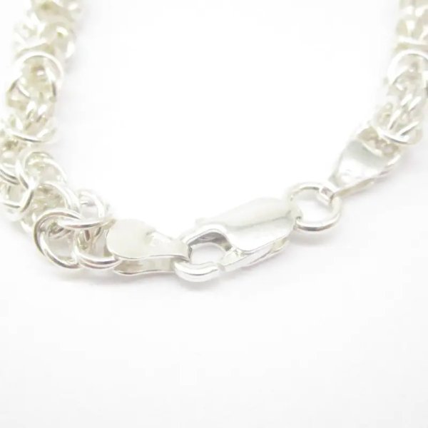 Srebro - naszyjnik "BIZANTYNA" ręcznie zrobiony (45 cm, 50 cm, 55 cm, 60 cm)