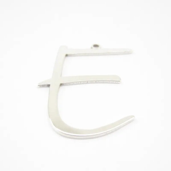 Srebro Ag - zawieszka literka E