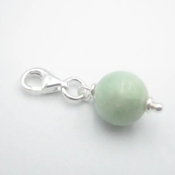 Srebro Ag - zawieszka charms Szmaragd 8,5 mm 