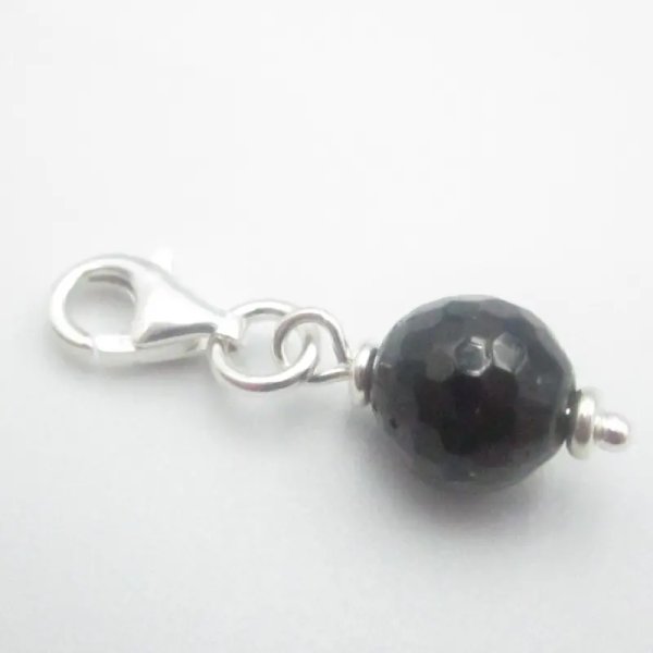 Srebro Ag - zawieszka charms turmalin fasetowany 8mm 