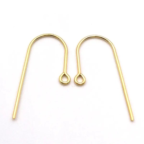 Srebro Ag Złocone - bigle otwarte 24x14 mm (para)