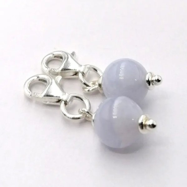 Srebro Ag - zawieszka charms Chalcedon 8 mm 