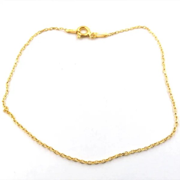 Bransoletka 19cm - srebro złocone