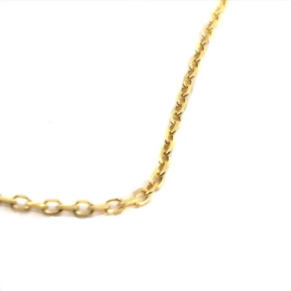 Łańcuszek Anker 45cm - srebro złocone