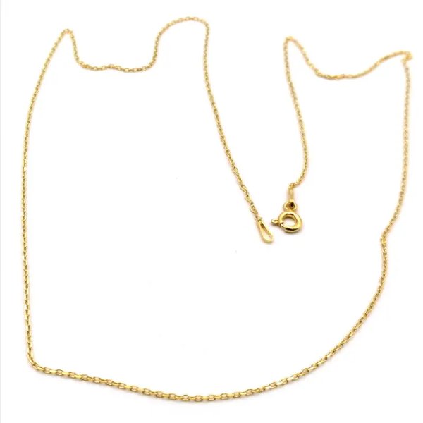 Łańcuszek Anker 50cm - srebro złocone