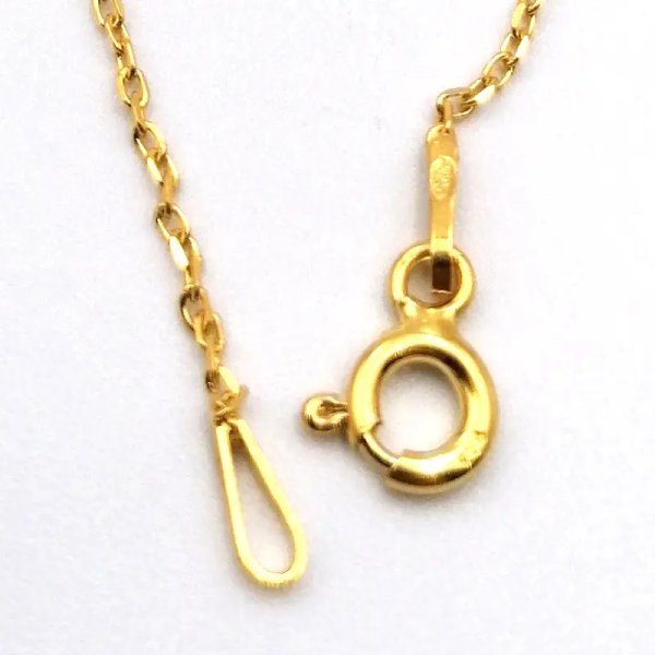 Łańcuszek Anker 50cm - srebro złocone