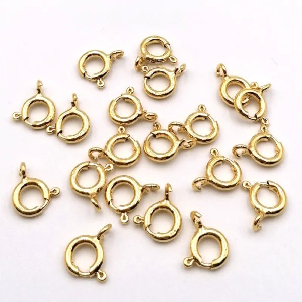 Srebro Ag Złocone - zapięcie typu federing 8 mm