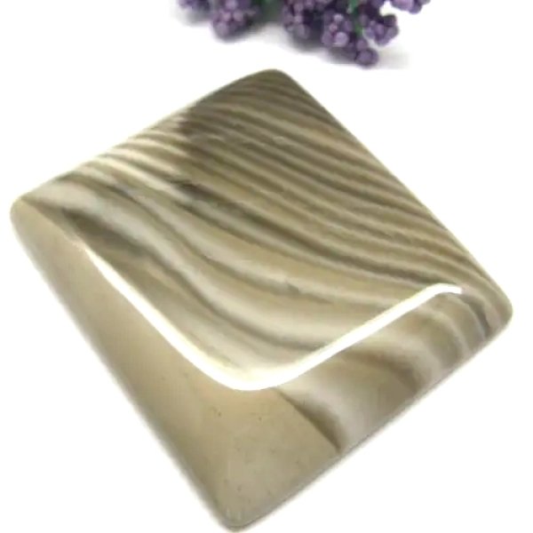 Krzemień Pasiasty 45x37x5,5 mm prostokąt