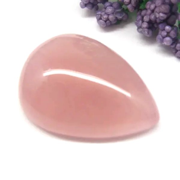 Kwarc różowy 28x20x9 mm kropla