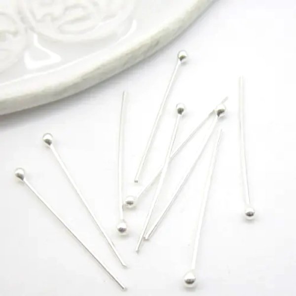 Srebro Ag - szpilka 2,5cm (para)