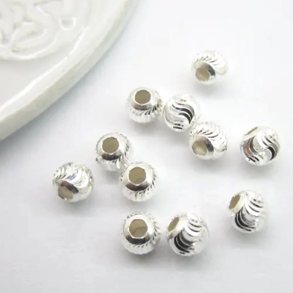 Srebro Ag - kulka ozdobna 6mm  